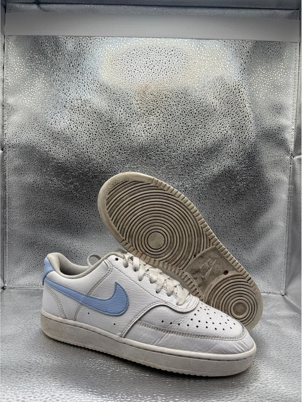 Nike court vision low white royal tint